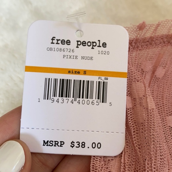 Free People Pink Lace Bralette - Picture 5 of 6